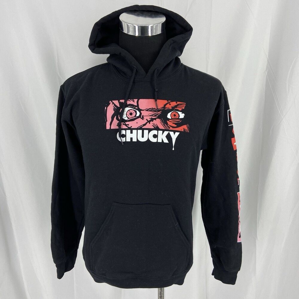 Chucky Childs Play Hoodie Pullover Horror Graphics Mens Small -Haloween